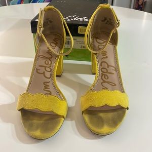Sam Edelman lemon suede odila heel